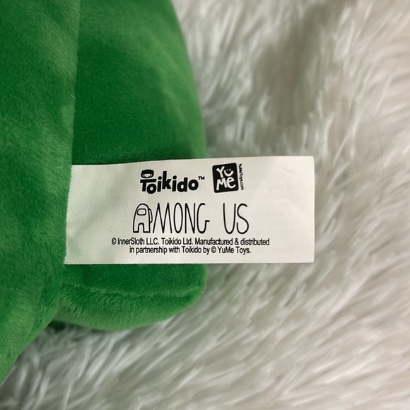 Among Us 12” Plush Green with Red Cap!  NWT - Picture 9 of 13